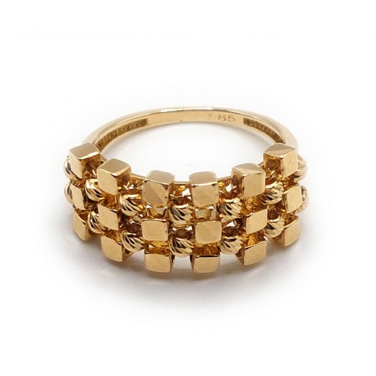 Χρυσό δαχτυλίδι K14 (DA00174)