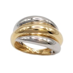 Εικόνα Χρυσό δαχτυλίδι δίχρωμο K14 (D