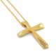 Σταυρός Κ14 Χρυσό Με Ζιργκόν (ST00330)