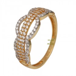 Δαχτυλίδι Χρυσό Κ14 Με Ζιργκόν (DA00022)