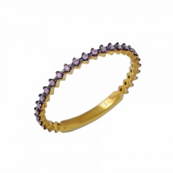 Δαχτυλίδι Βεράκι  Χρυσό Κ9 Με Ζιργκόν (DA00134)
