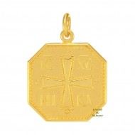 Κρεμαστό Κωνσταντινάτο Μεγάλο Κ14 Χρυσό (KR00070)