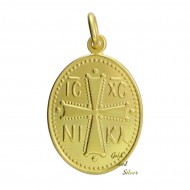 Κρεμαστό Κωνσταντινάτο Μικρό Κ14 Χρυσό (KR00210)