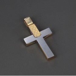 Σταυρός Κ14 Χρυσό Διπλής Όψης (ST00308)