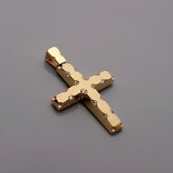Σταυρός Κ14 Χρυσό Με Ζιργκόν (ST00319)