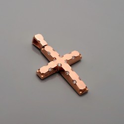 Σταυρός Κ14 Χρυσό Με Ζιργκόν (ST00319)
